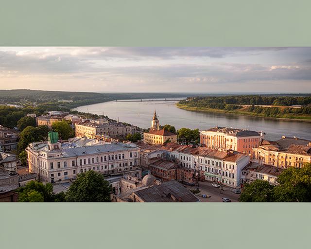 Ivangorodi ja Narva piirkonna linnavaade, mis tähistab kontori mugavat asukohta piiri lähedal